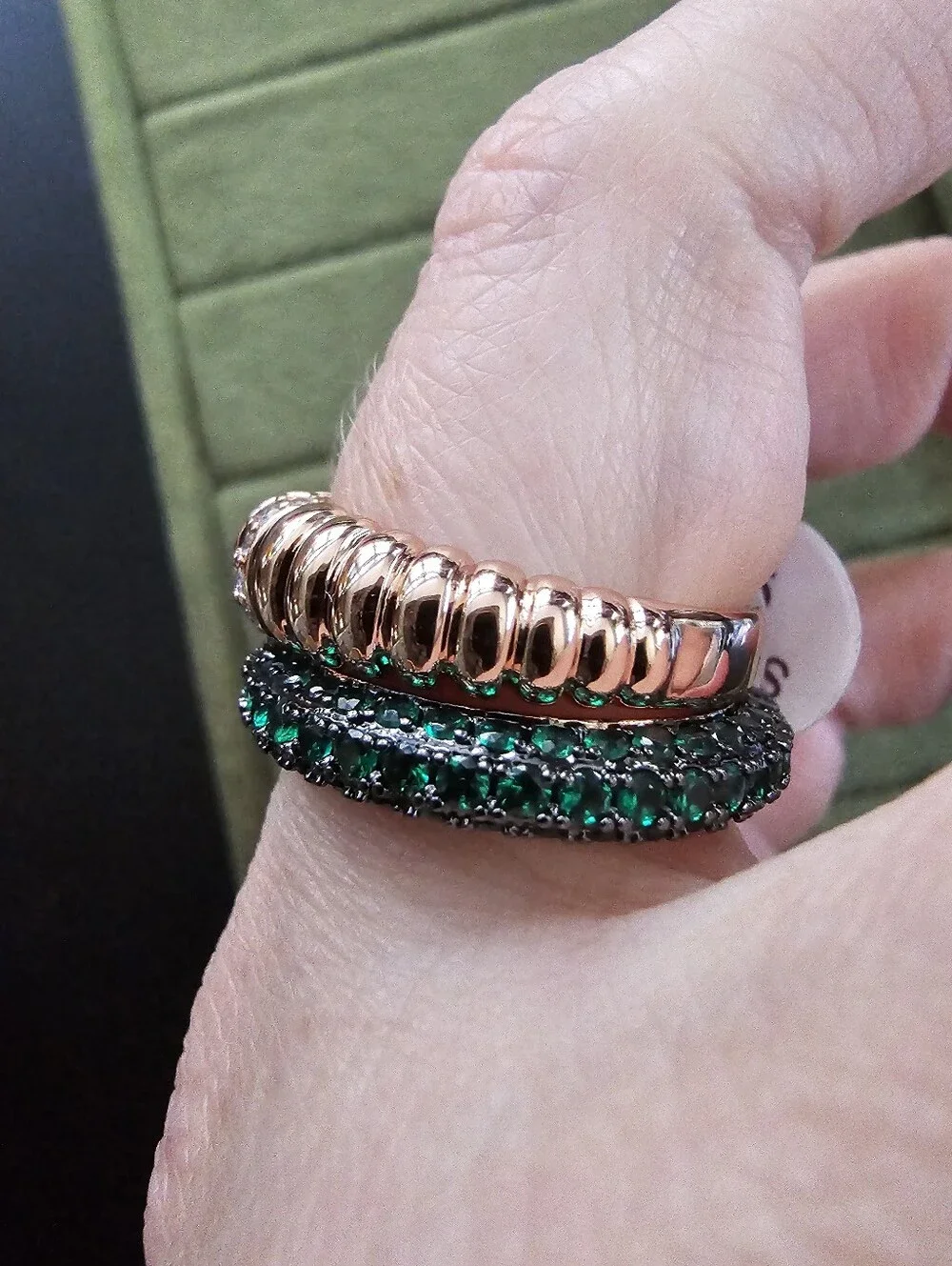 Gold Plated Ring Set Size 9